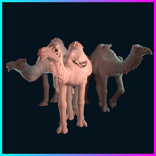 Napoleonic Dread Zombie Camels by koolkiwi Miniatures