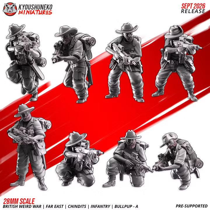 Far East ChindIts Infantry Bullpup 1 by Kyoushuneko Miniatures