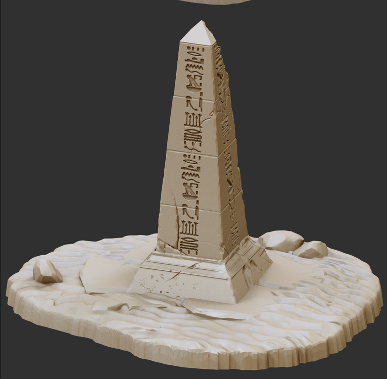 Small Intact Obelisk by Crab Miniatures