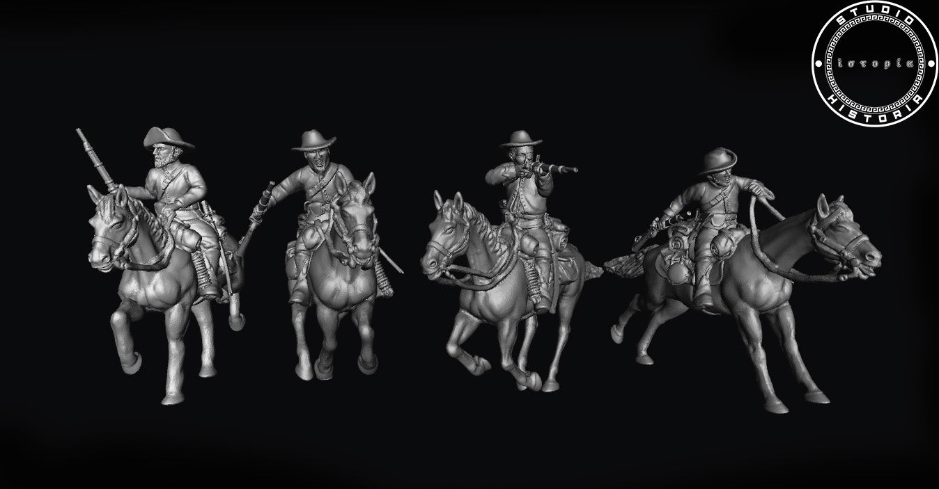 Confederate cavalry unit with carbines