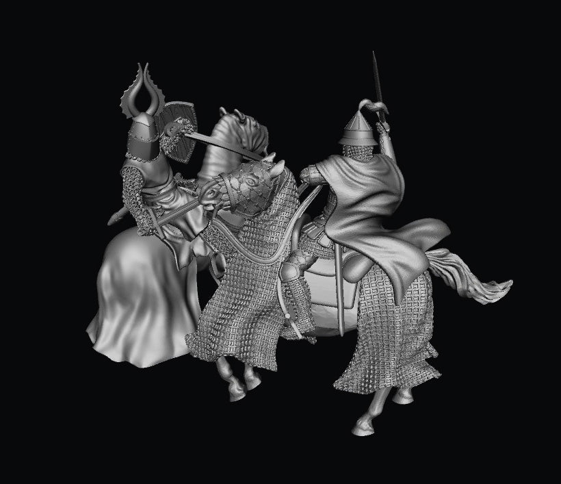 Teutonic Knight vs Rus from Northern Crusade miniatures