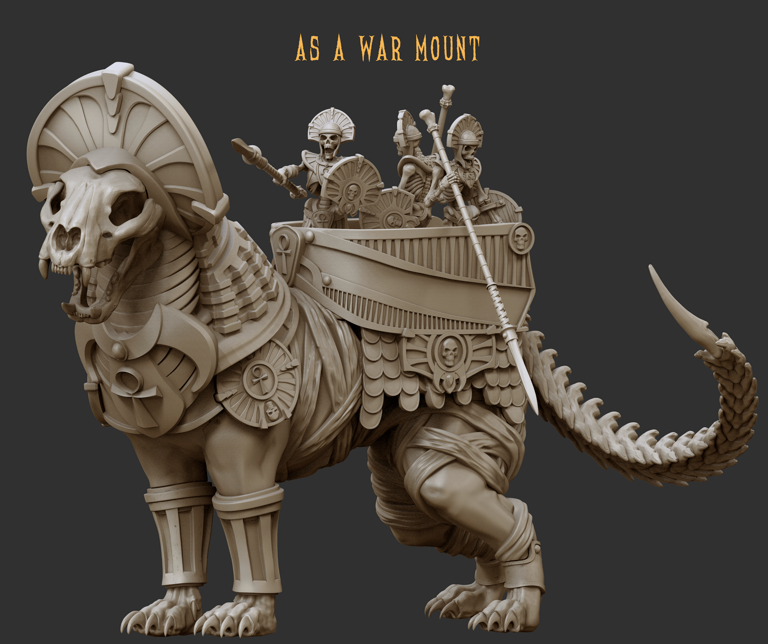 War Sphinx Beast by Crab Miniatures