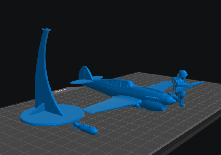 US Army P40-E Warkhawk Token by W3 Wargaming Miniatures