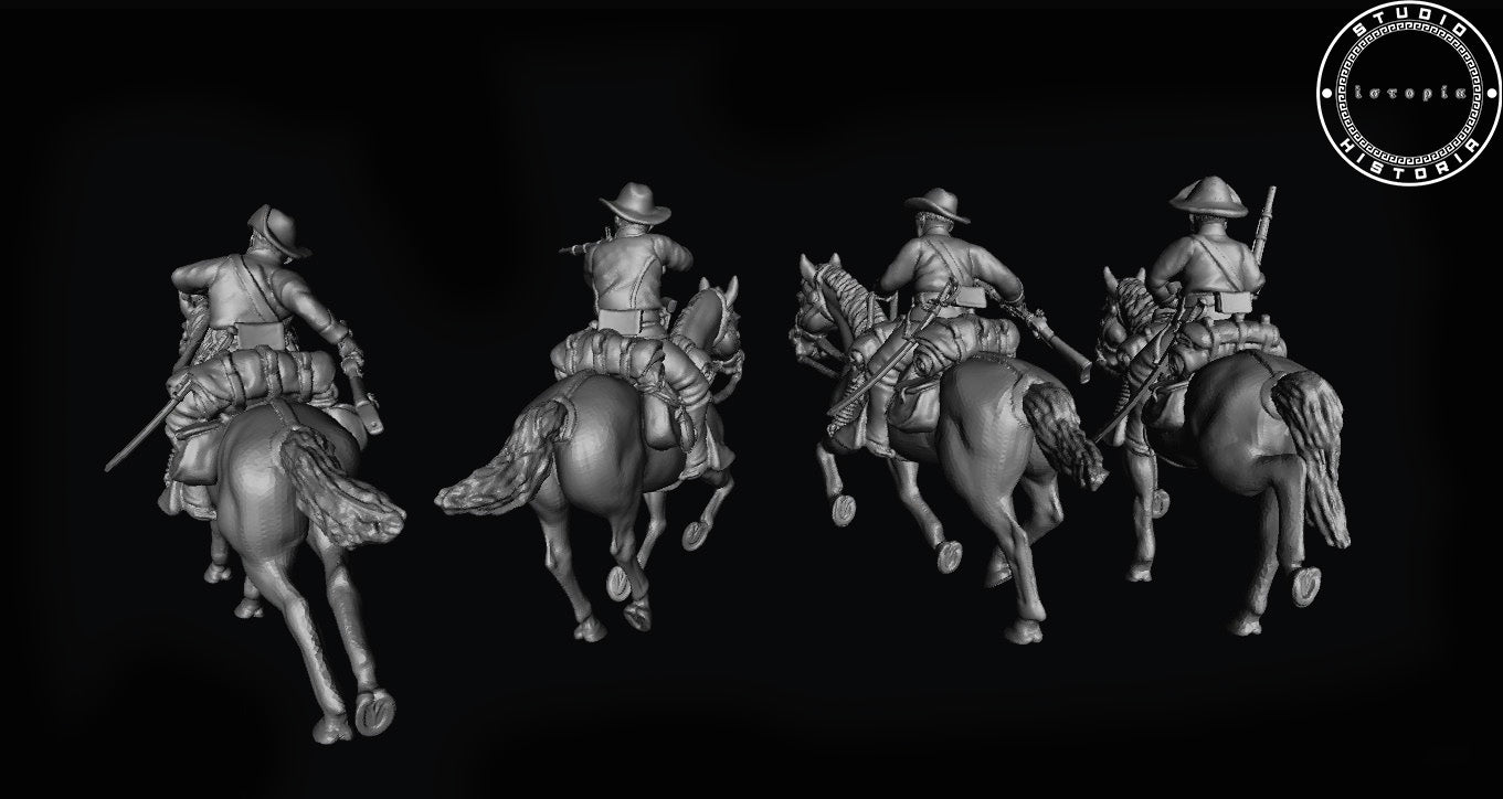 Confederate cavalry unit with carbines