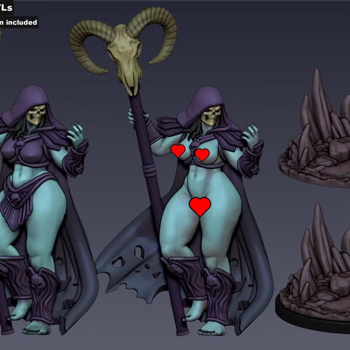 Skeletta – Bone Mage by Gaz Minis
