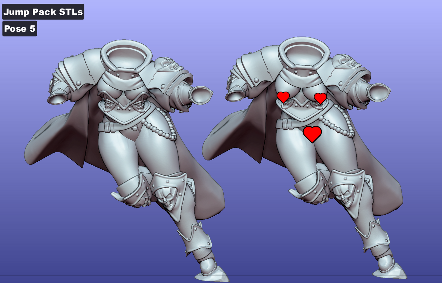 Siblings of Combat – JumpPack Squad by Gaz Minis