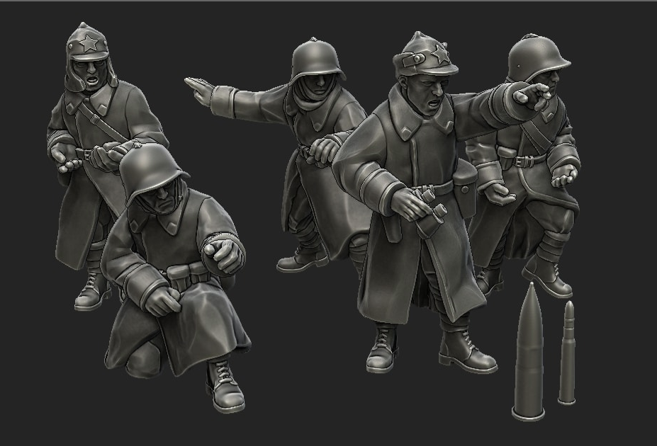 Soviet Winter War generic artillery crew