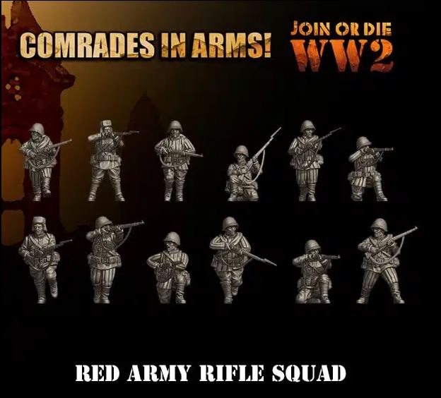 Soviet Riflemen by 3D Breed Miniatures
