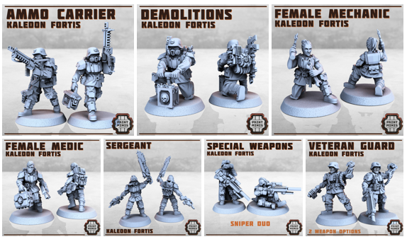 Kaledon Light Infantry Strike Team