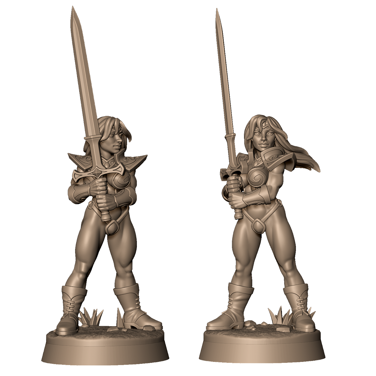 Sword Maiden A by Menagerie Miniature