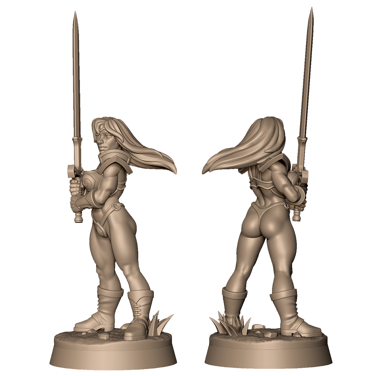 Sword Maiden A by Menagerie Miniature