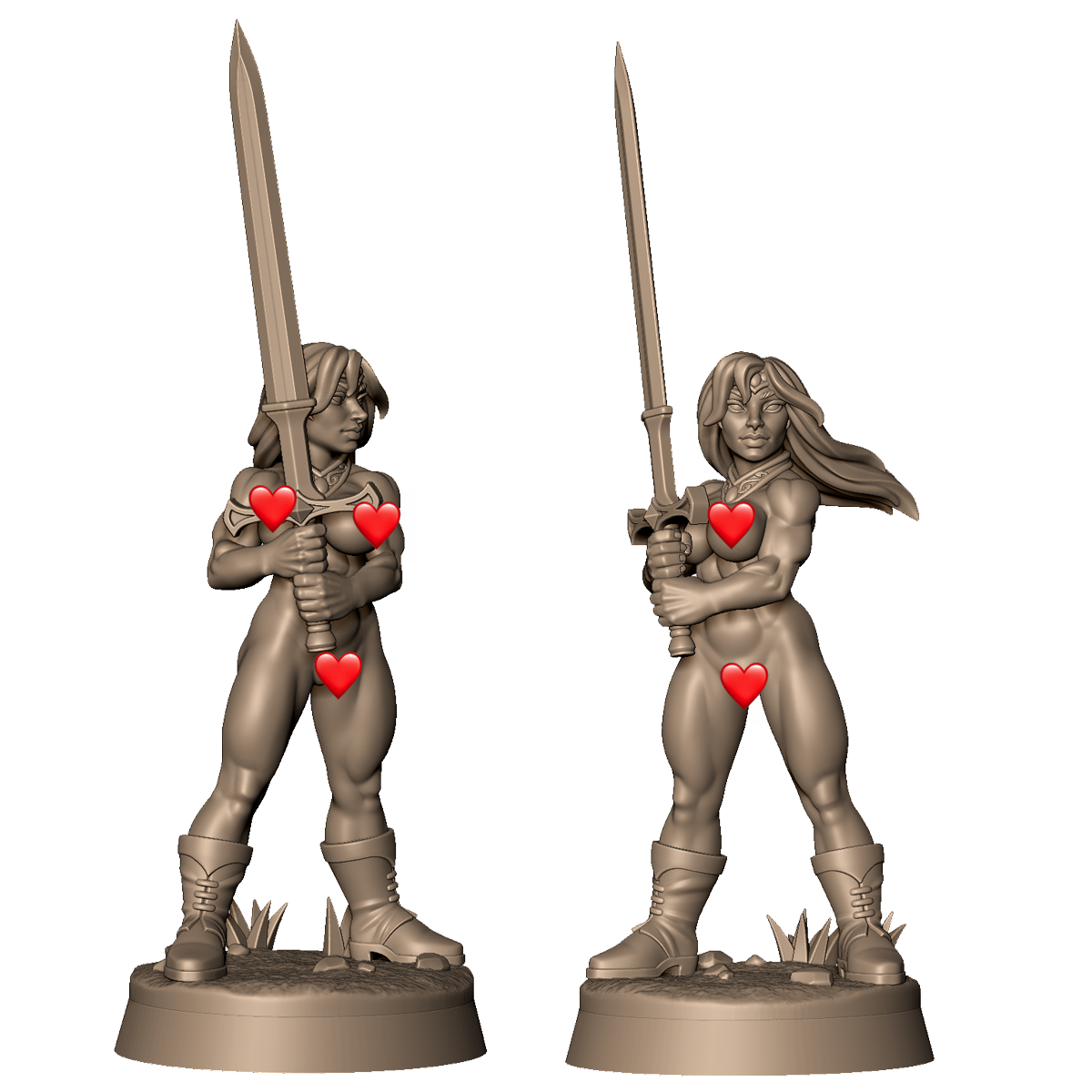 Sword Maiden A by Menagerie Miniature