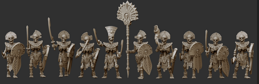 Skeleton Swordsmen by Crab Miniatures