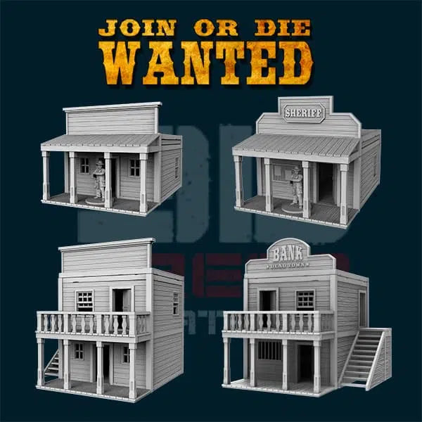 Wanted Buildings by 3d Breed Miniatures