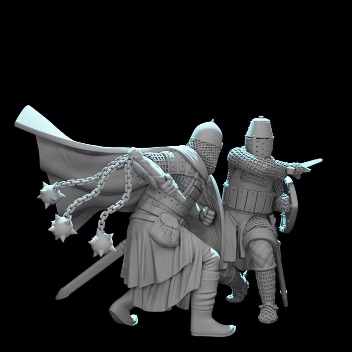 Knight vs Medieval Rus - Wargaming diorama
