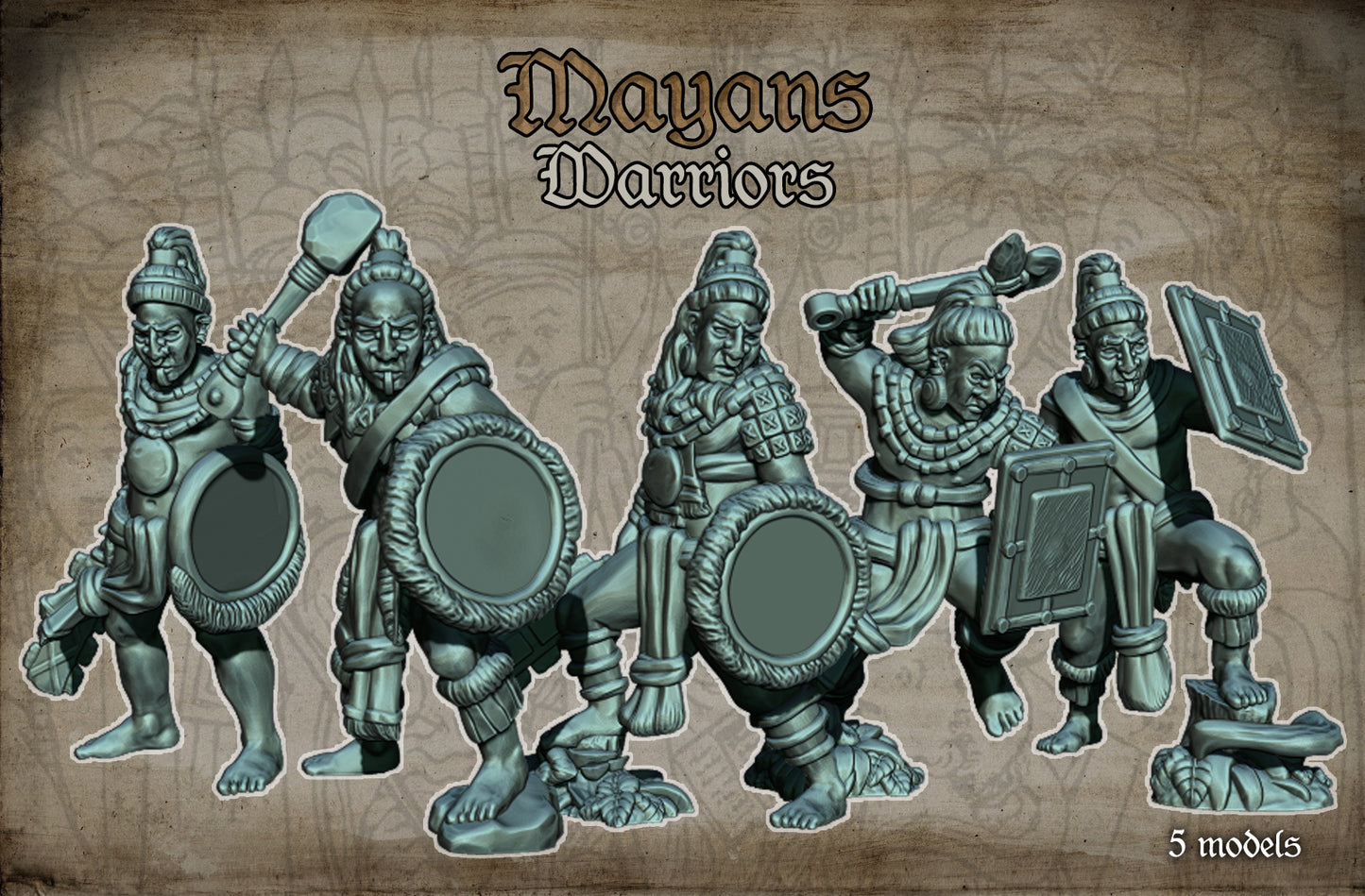 Mayan Warriors by Red Copper Miniatures