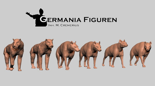 Hyena & Sabertooth Tigers by Germania Figuren