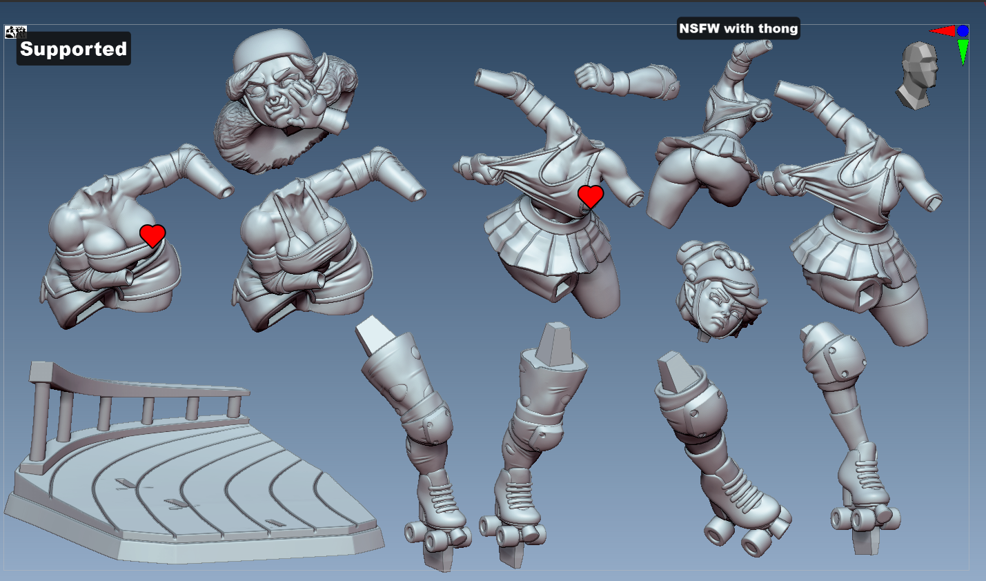 Roller Derby Diorama by Gaz Minis