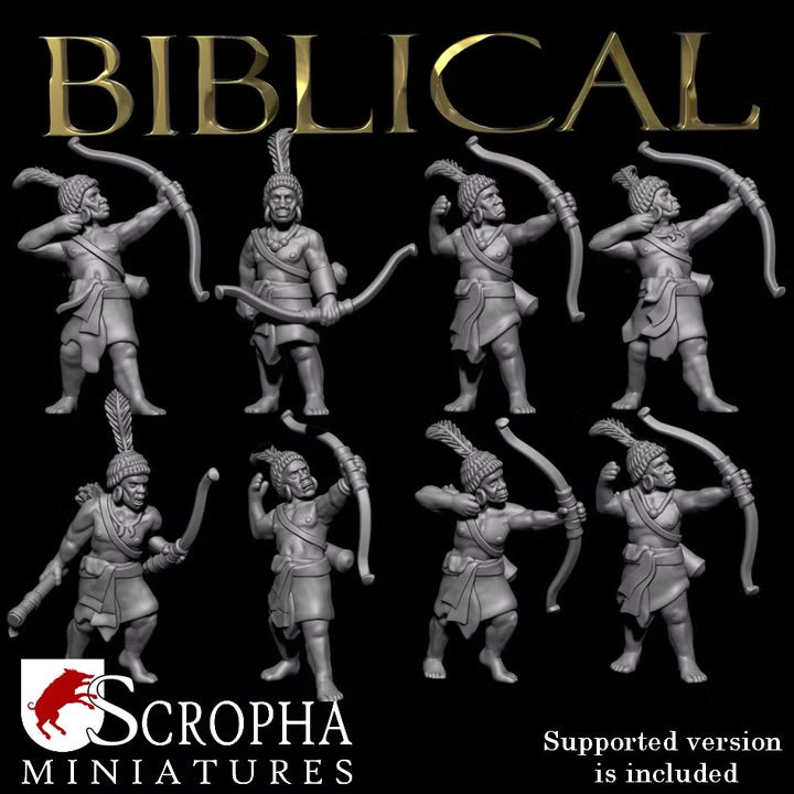 Nubian archers by Scropha Miniatures