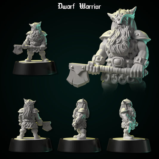 Dwarf Warrior by DDF Miniatures and Models