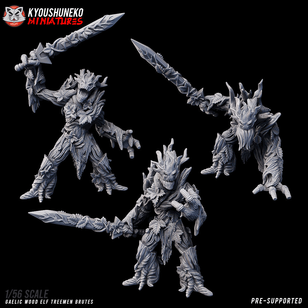 Gaelic Wood Treemen Brutes by Kyoushuneko Miniatures