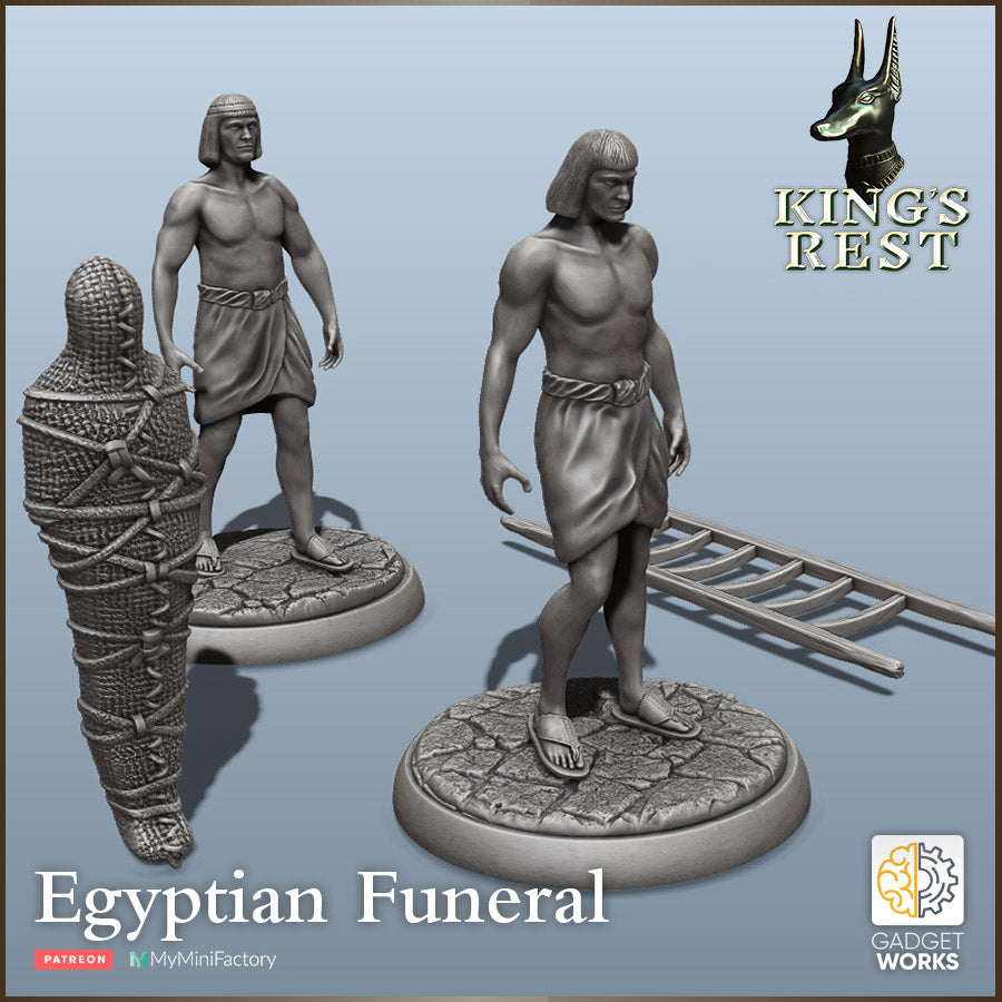 Egyptian Burial Procession by Gadgetworks