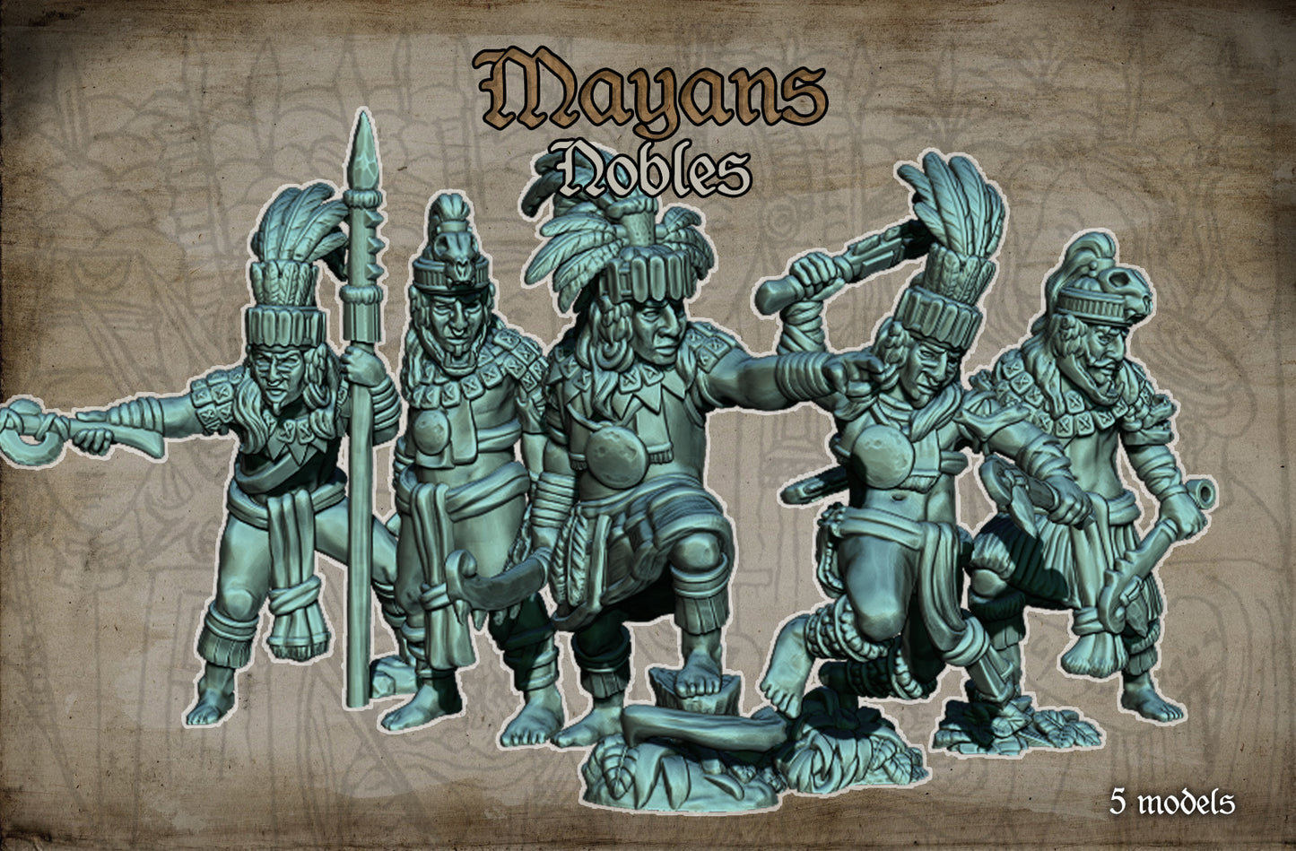 Mayan Heroes by Red Copper Miniatures