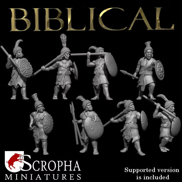 Nubian javelinmens by Scropha Miniatures