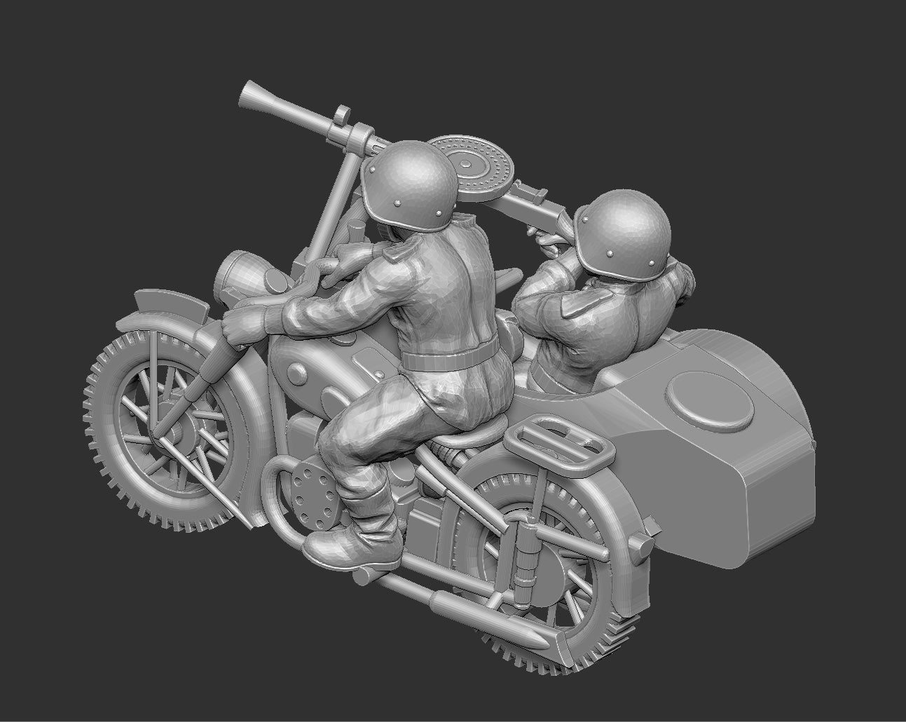 Soviet Motorcycle 3 DP28