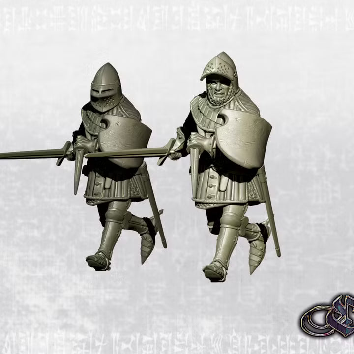 "Fernán Pérez de Andrade on foot - 14th century" by Ezipion miniatures