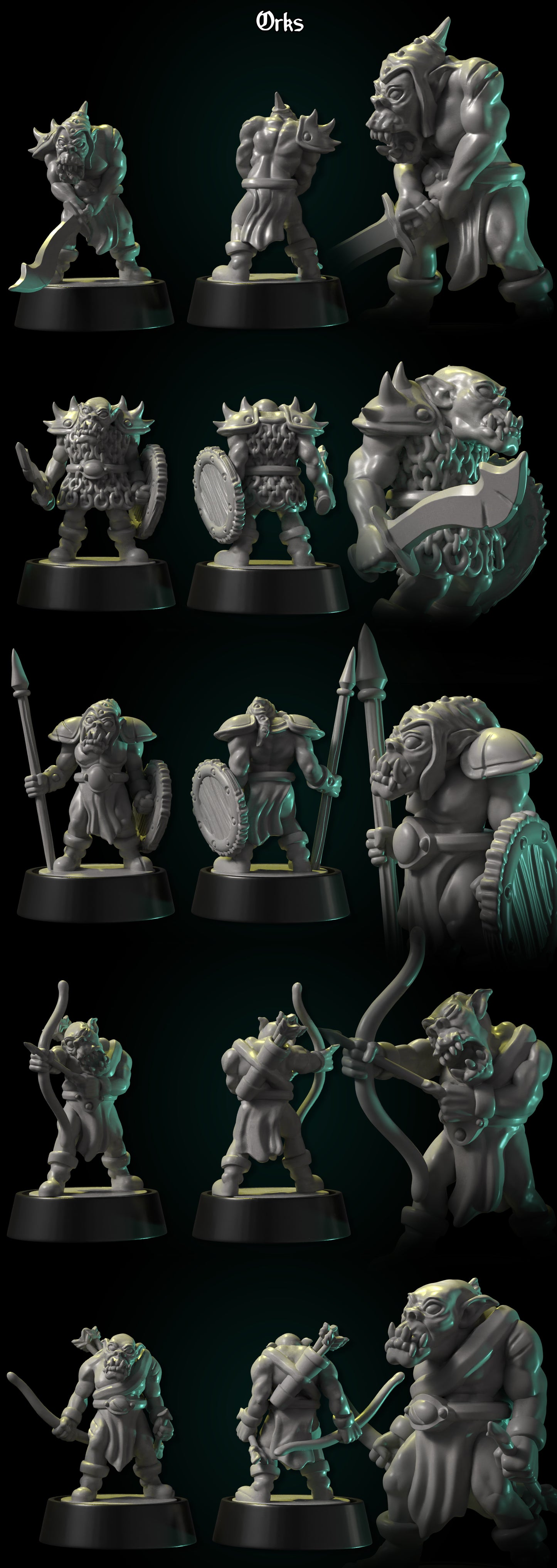 Ork Set by DDF Miniatures and Models