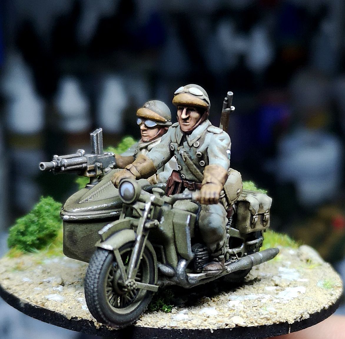 WW2 1940 French Mounted Reconnaissance Motorcycle Fusilier Group Deal by Colonel Muller