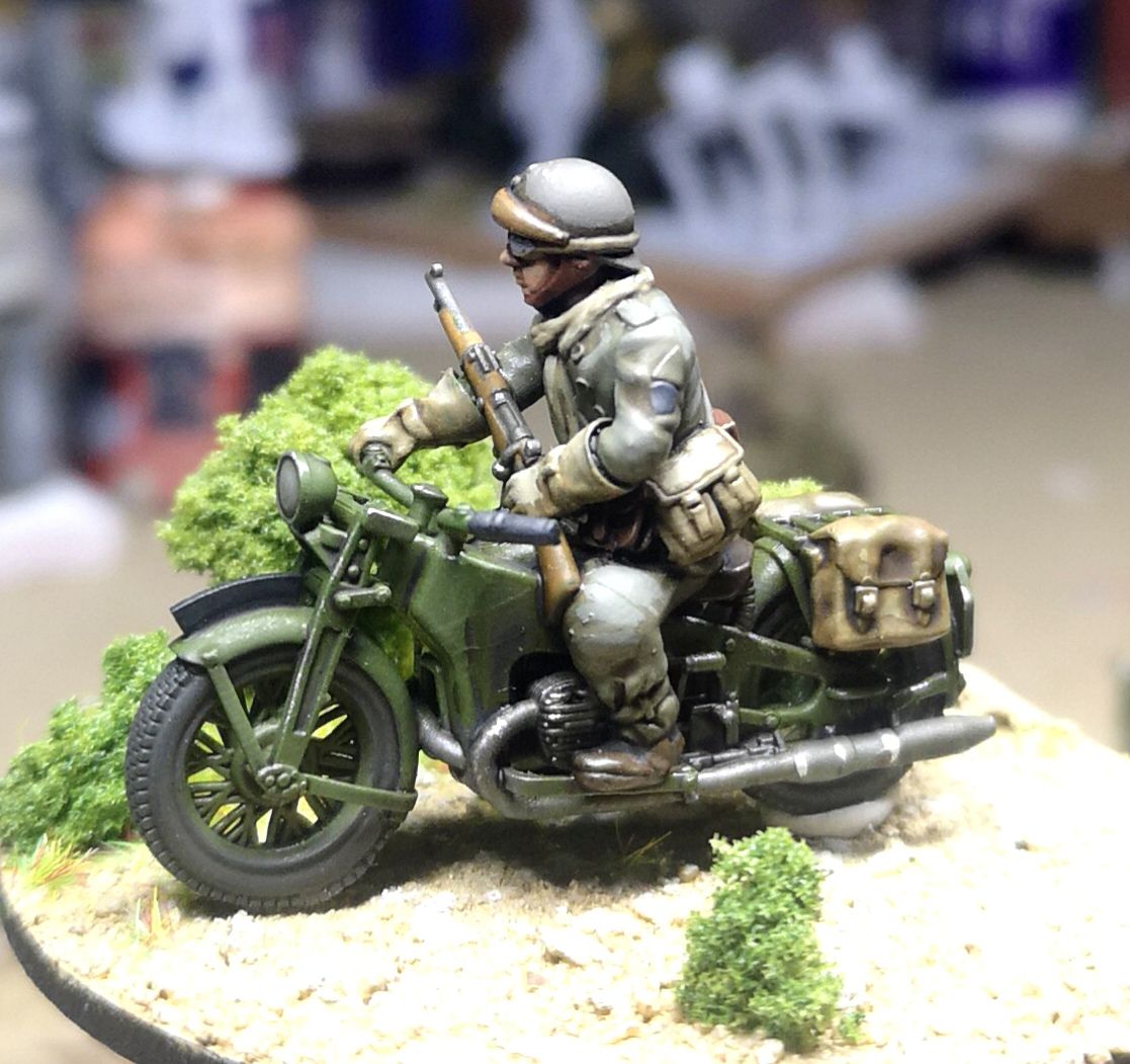 WW2 1940 French Mounted Reconnaissance Motorcycle Fusilier Group Deal by Colonel Muller