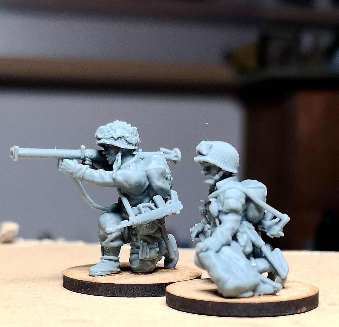 US Army Airborne Bazooka Team 1 Firing by Colonel Muller