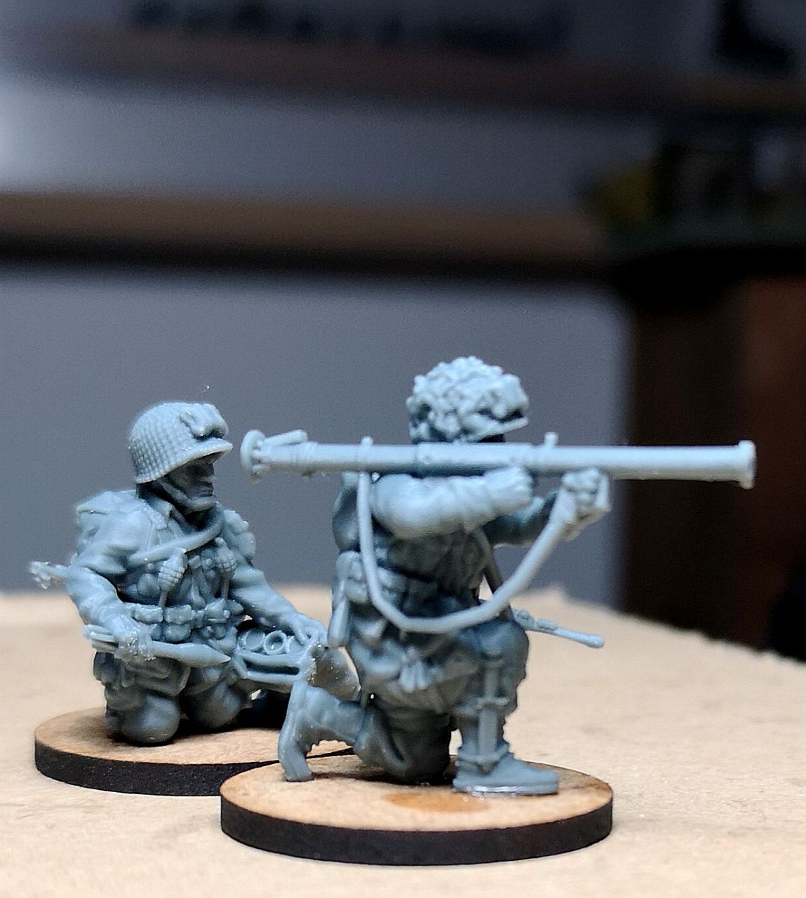 US Army Airborne Bazooka Team 1 Firing by Colonel Muller