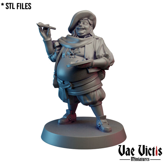 Artist with Easel & Equipment by Vae Victis Miniatures