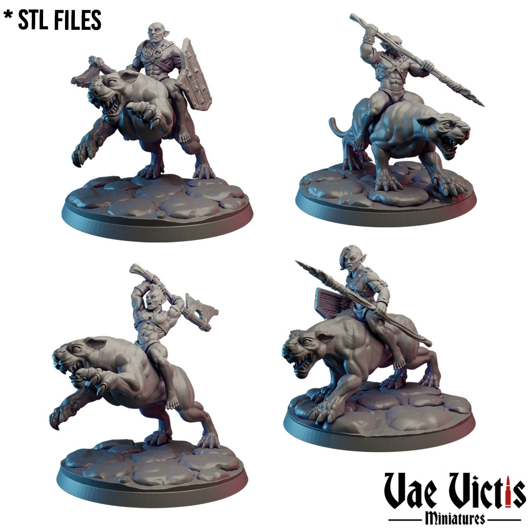 Orc Jaguar Cavalry Unit by Vae Victis Miniatures