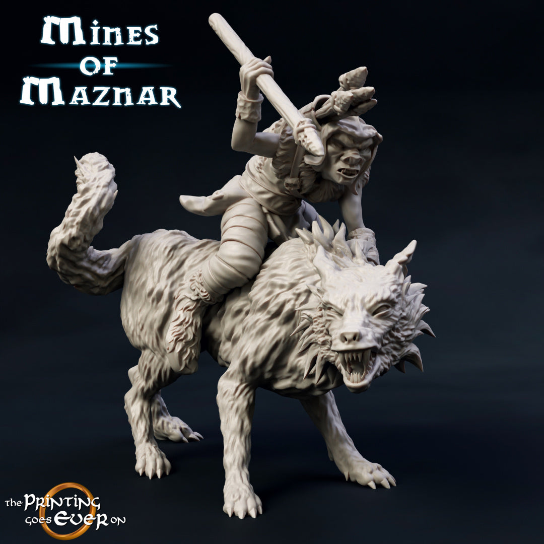 Goblin Riders of the Mines of Maznar by The Printing Goes Ever On
