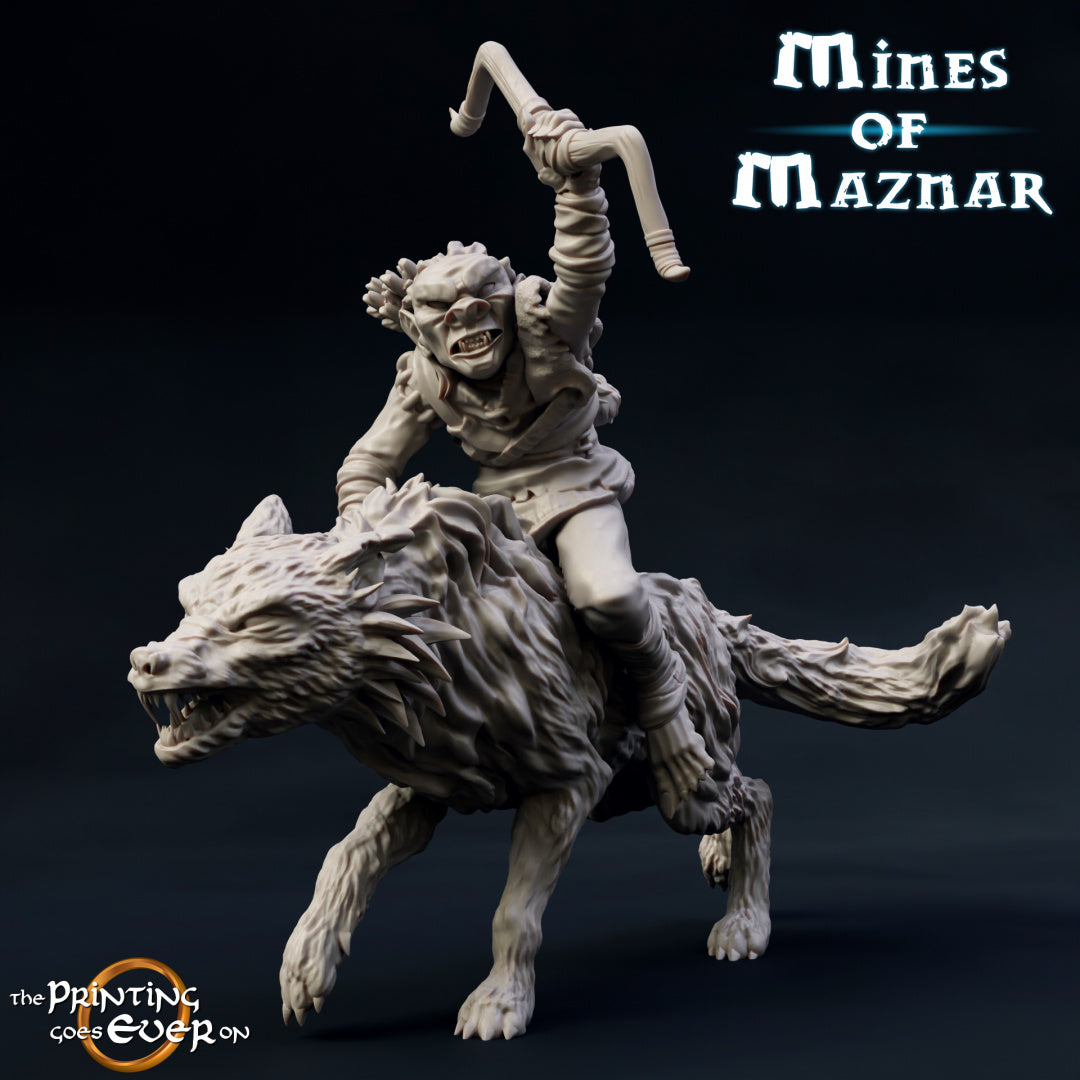 Goblin Riders of the Mines of Maznar by The Printing Goes Ever On