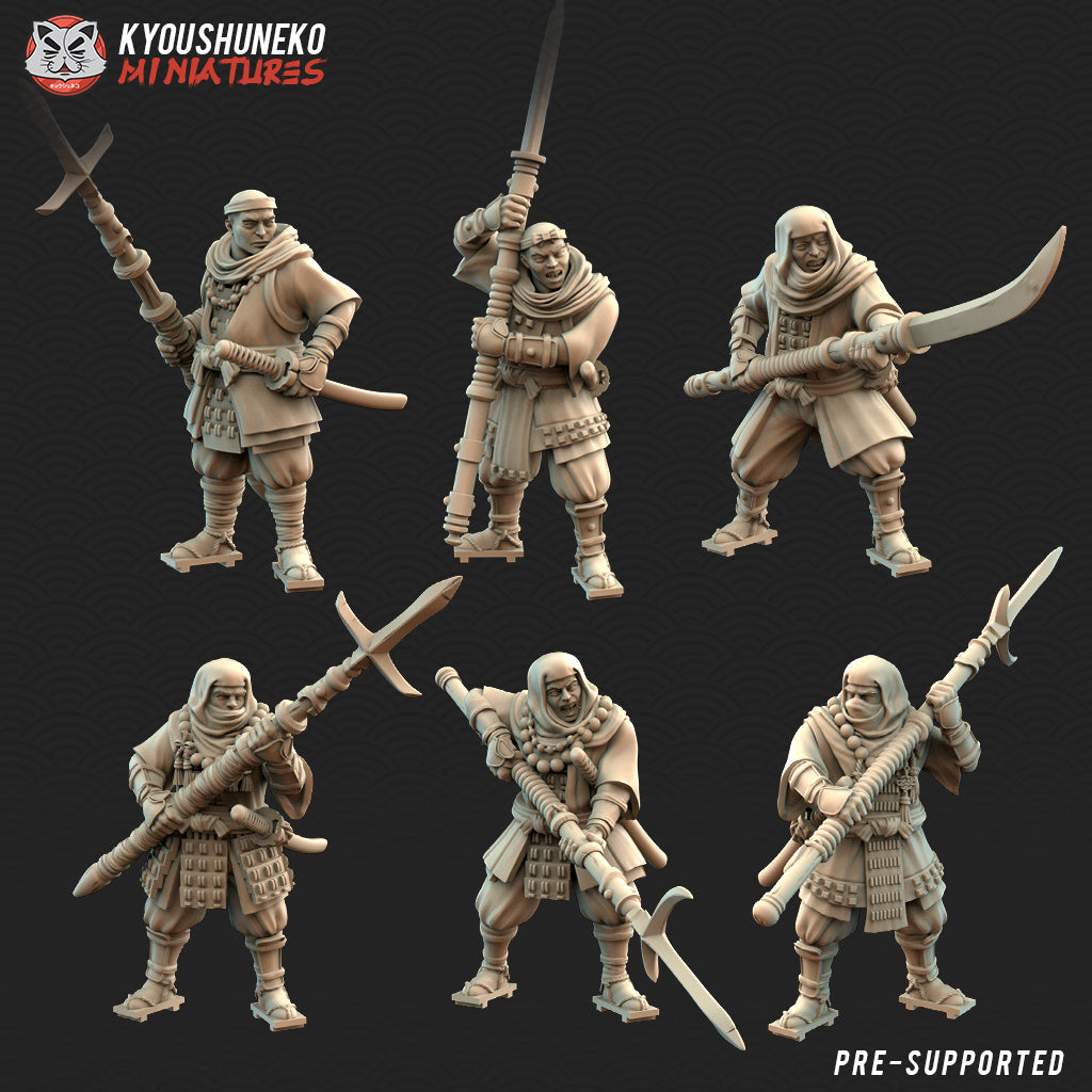Japanese Sohei Monk Spearmen