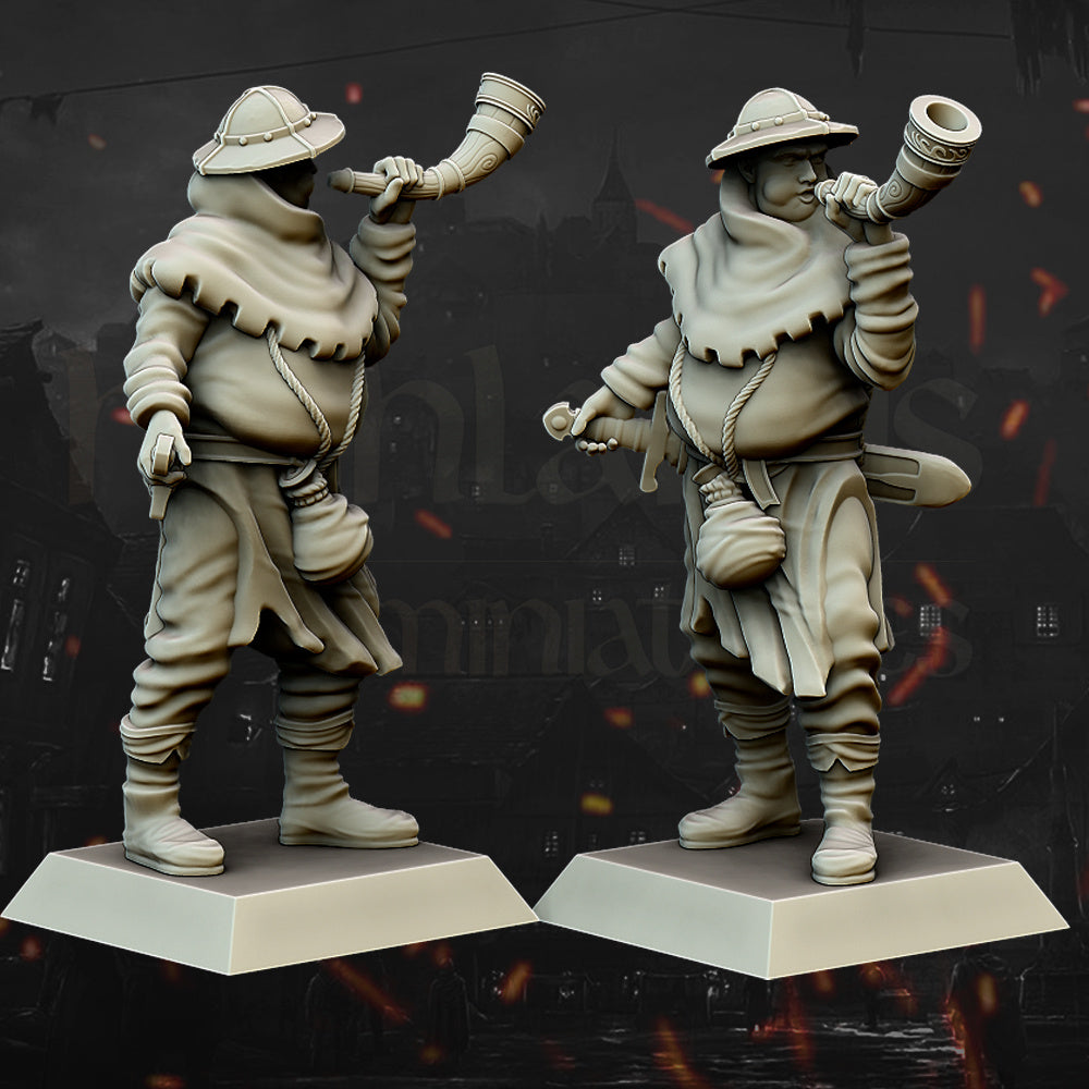Medieval Command Group by Highlands Miniatures