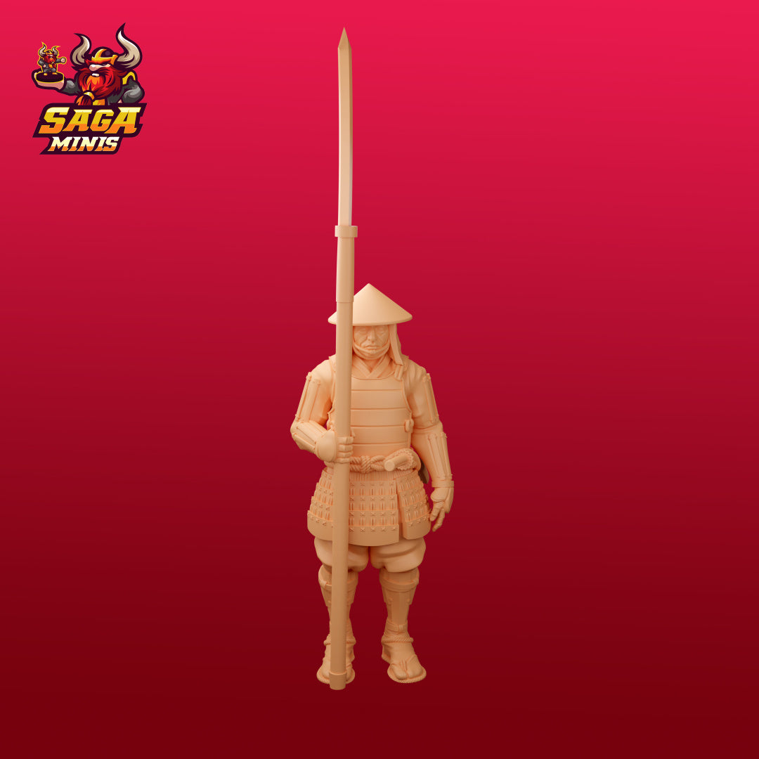 Ashigaru with Naginata by Saga Miniatures