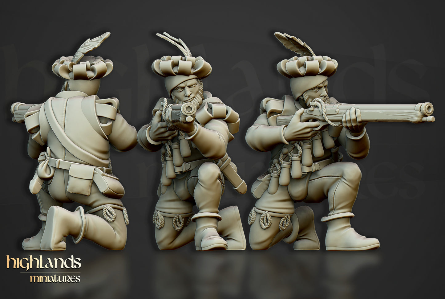 Arquebusiers Unit by Highlands Miniatures