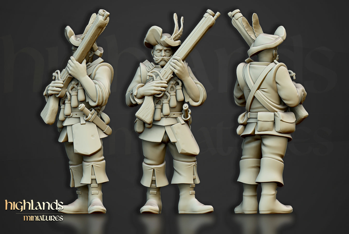 Arquebusiers Unit by Highlands Miniatures