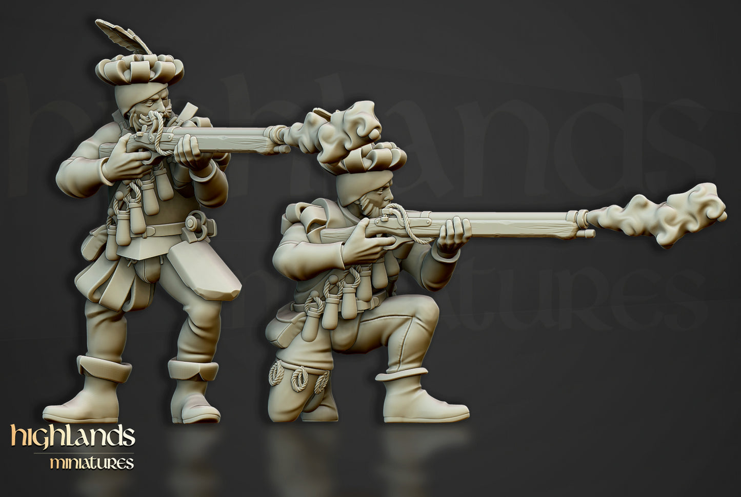 Arquebusiers Unit by Highlands Miniatures