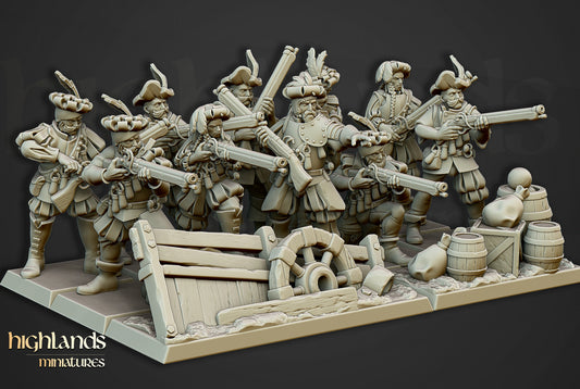Arquebusiers Unit by Highlands Miniatures