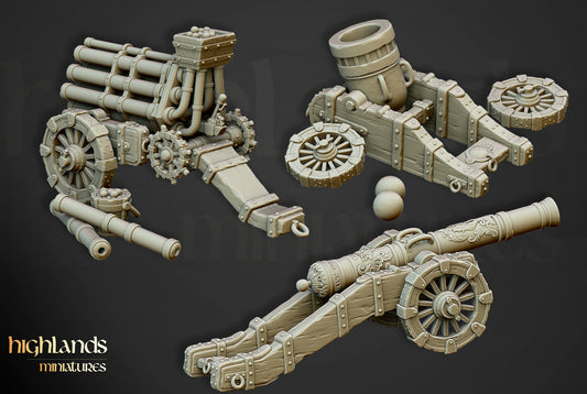 Sunland Artillery Mixed Battery by Highlands Miniatures.