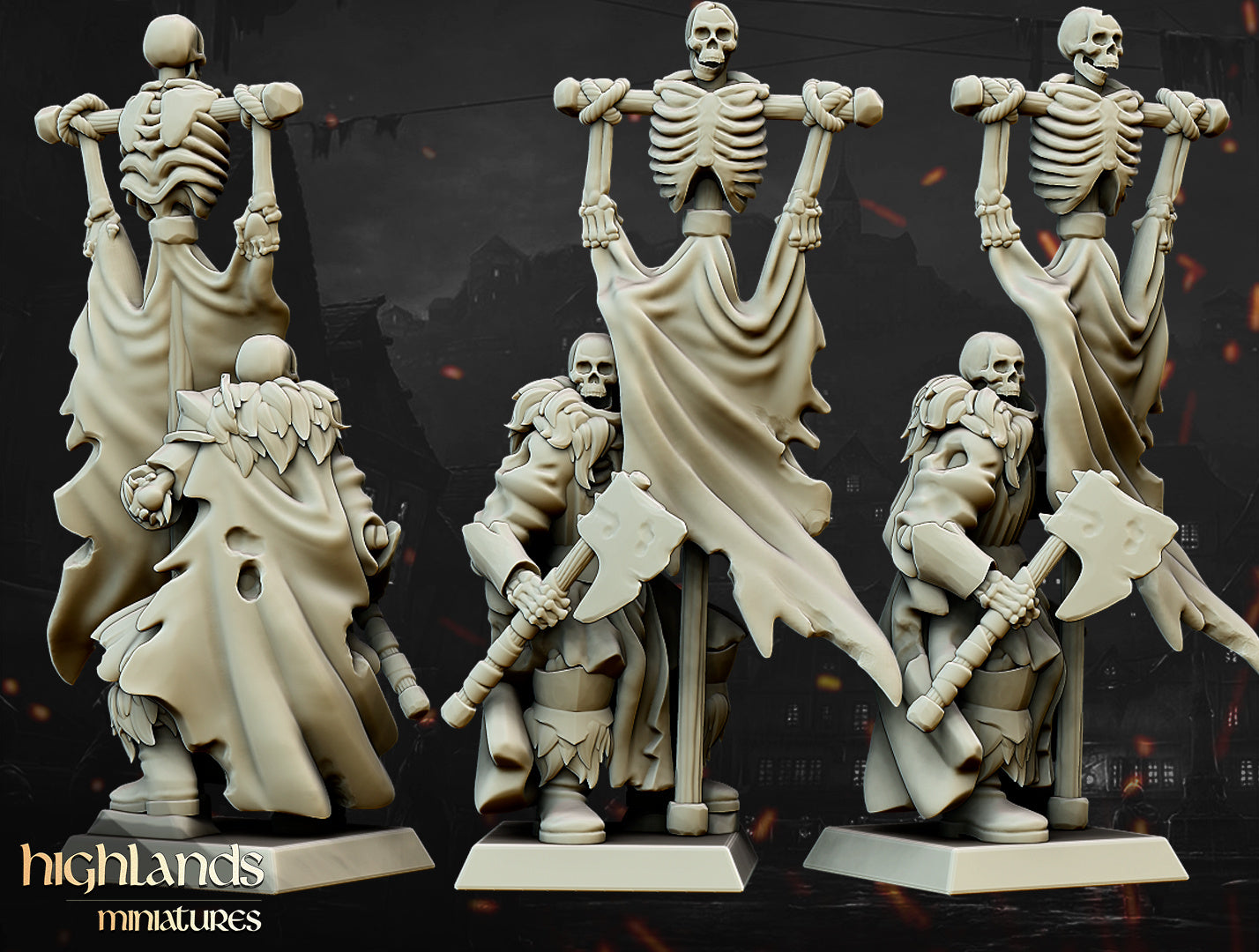 Undead Black Watch Command by Highlands Miniatures