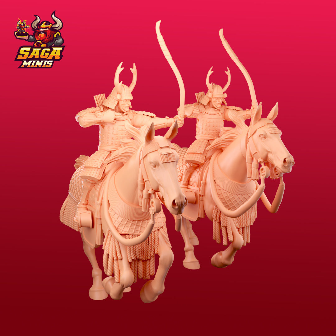 Samurai Cavalry with Bows by Saga Miniatures