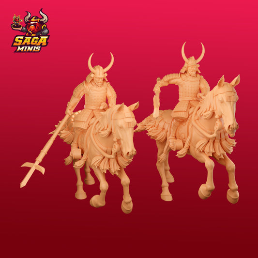 Samurai Cavalry with Spears by Saga Miniatures